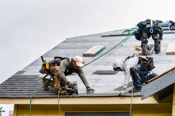 Professional Roofing technician working in Burlington, CT